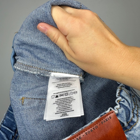 One Teaspoon Classic Blue Jean Shorts - Picture 6 of 7